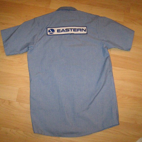 ✈️ Eastern Airlines Vintage Ramp Uniform Shirt Small - Picture 4 of 5